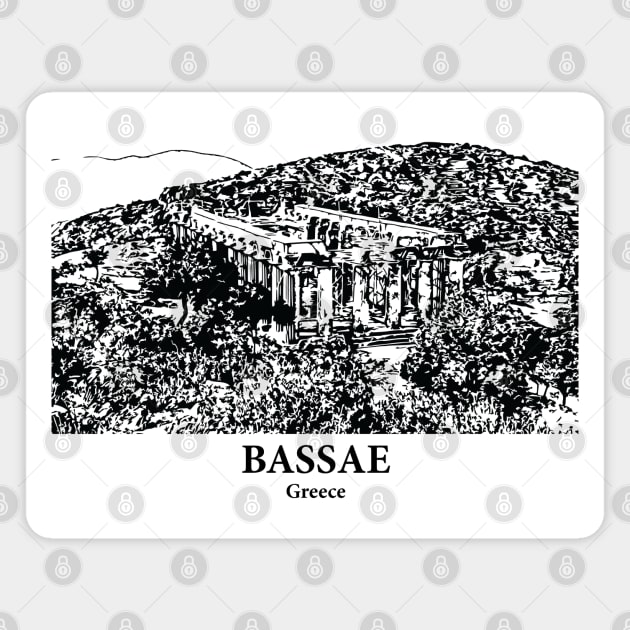 Bassae - Greece Magnet by Lakeric